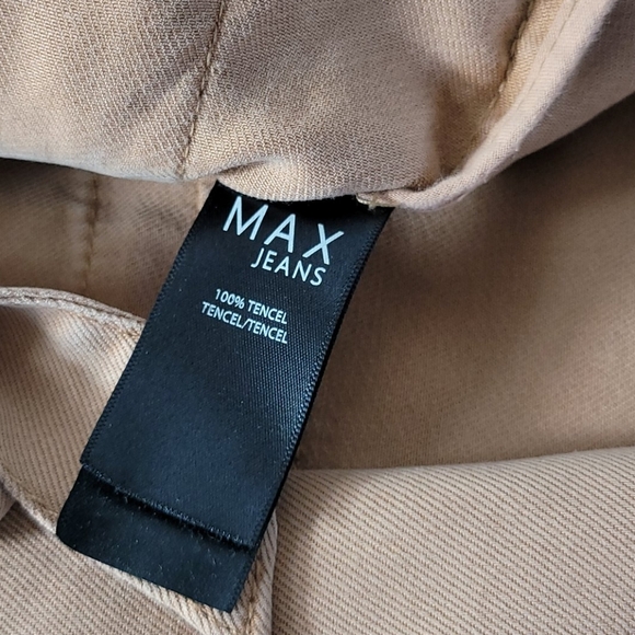 Max Jeans Shawl Tencel Light Almond Jacket sz Small - Picture 5 of 5